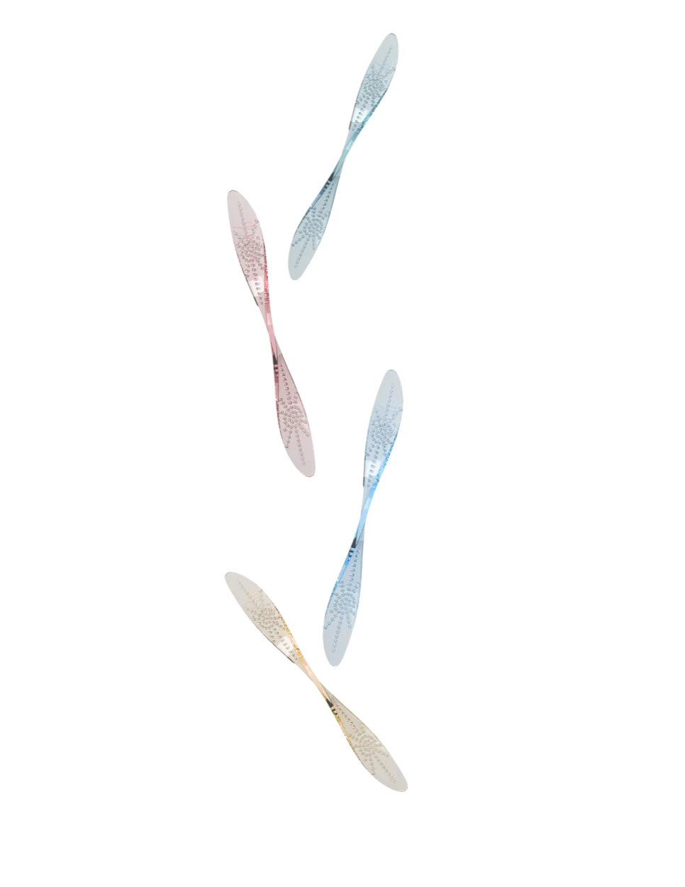 Four DermaStrips, one per strength