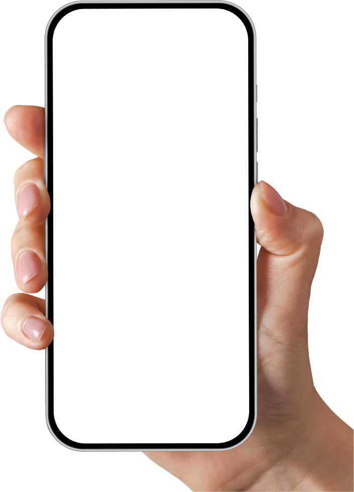 Hand holding phone